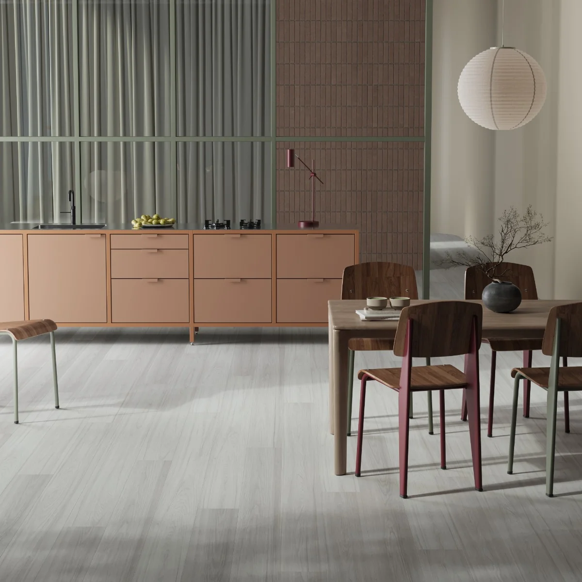 Parchet Laminat Comfort Canyon Grey 8mm Clasa 31 AC3 Gri Deschis
