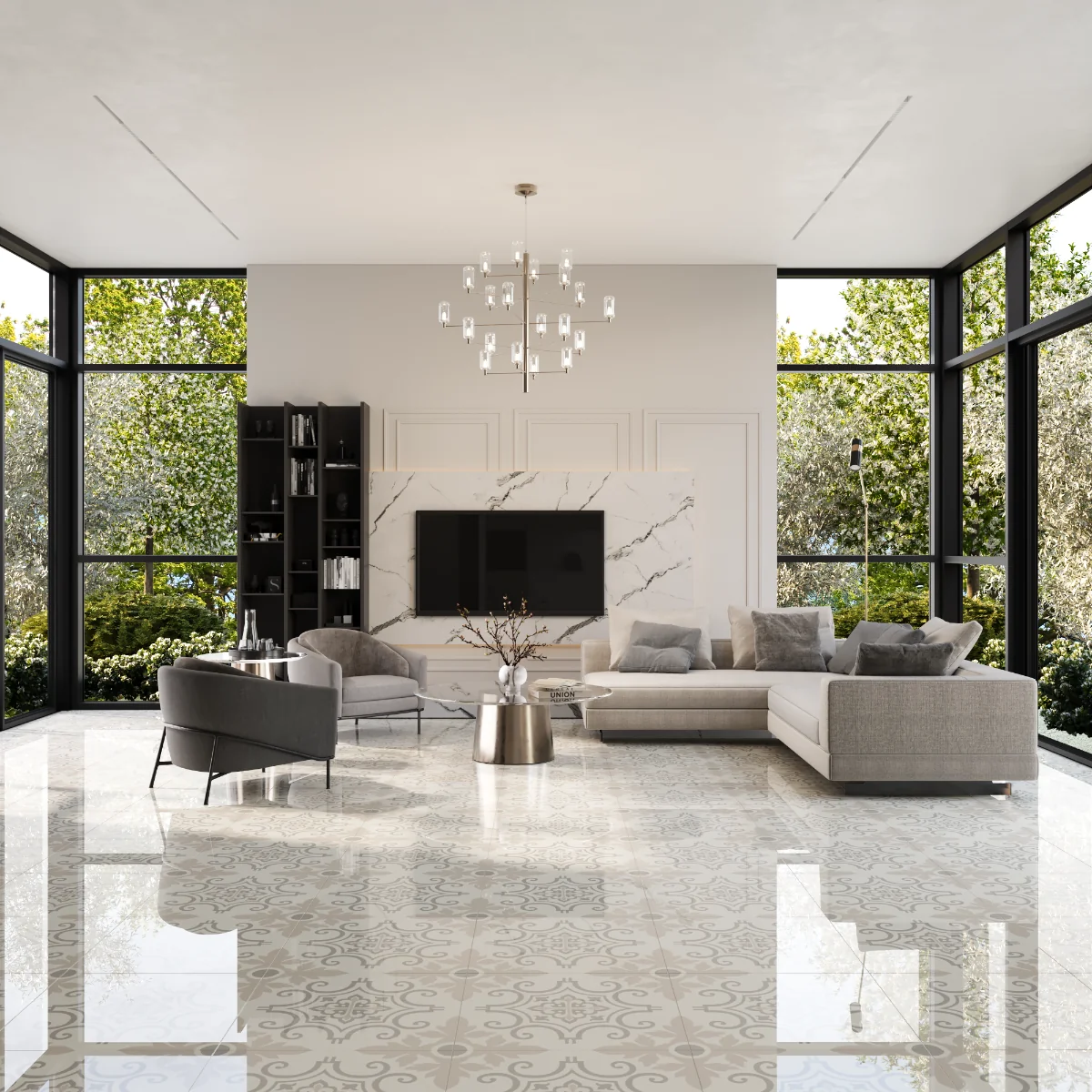 Gresie Exterior / Interior Portelanata Soluble Salt Merry Gold 60 x 60 cm Lucioasa Rectificata