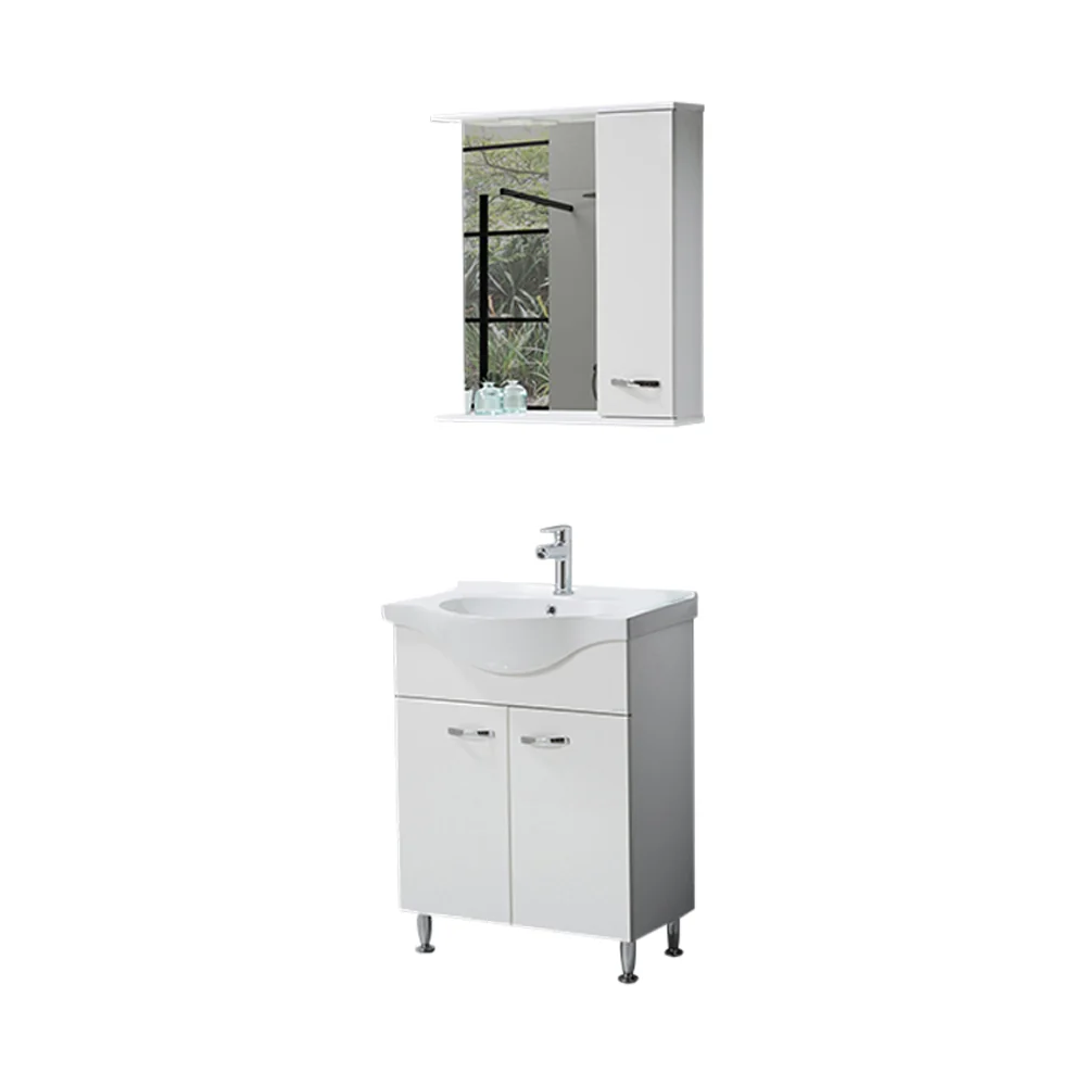 Set Mobilier Baie Olimpos 3 Piese Alb 65 Cm