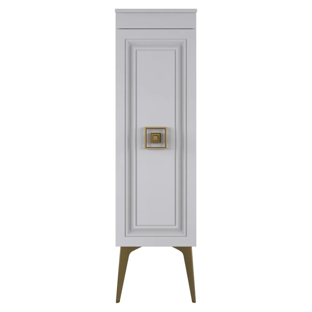 Dulap Soldat Baie Nile Alb-Auriu 35x145 cm