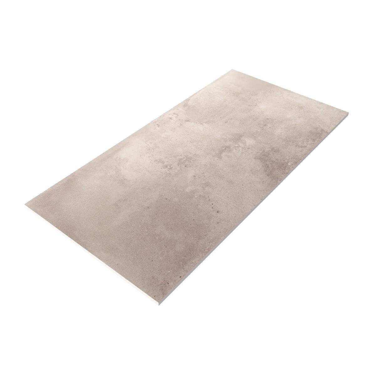 Gresie Portelanata Exterior / Interior Cemento Crema Rustic 60 x 120 cm Mata Rectificata Aspect Ciment