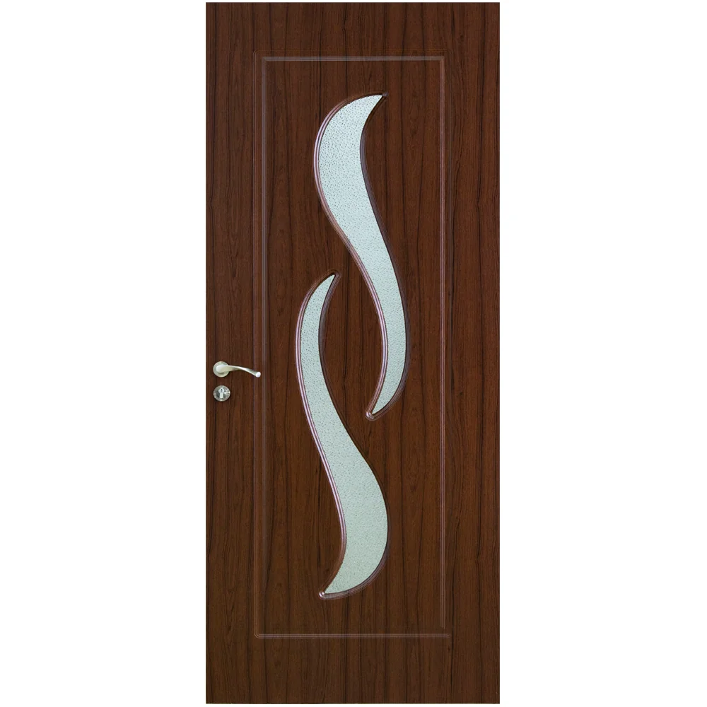 Usa De Interior Din Lemn Modern Cu Geam OP-016 2000/700 Teak