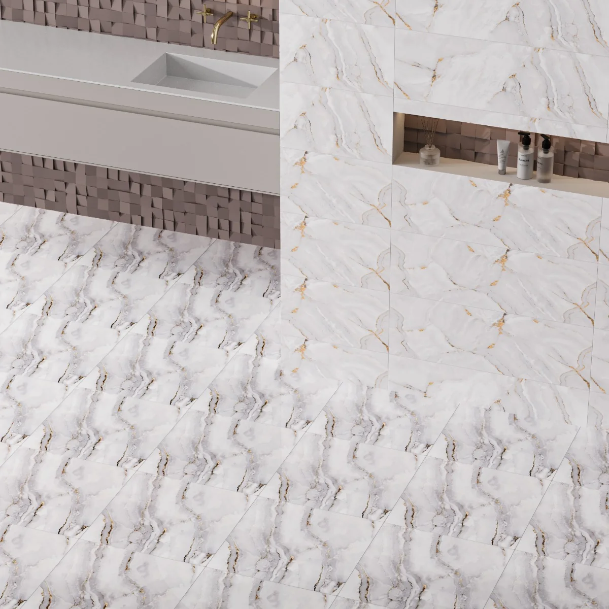 Faianta Kady Grey Light 25X75 Lucioasa