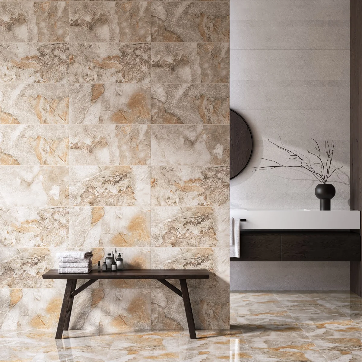 Faianta Canyon Beige Marron 30.5X60.5 Mata