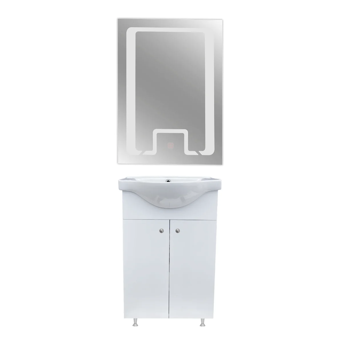 Set Mobilier Baie Selena 50 Cm 3 Piese Alb