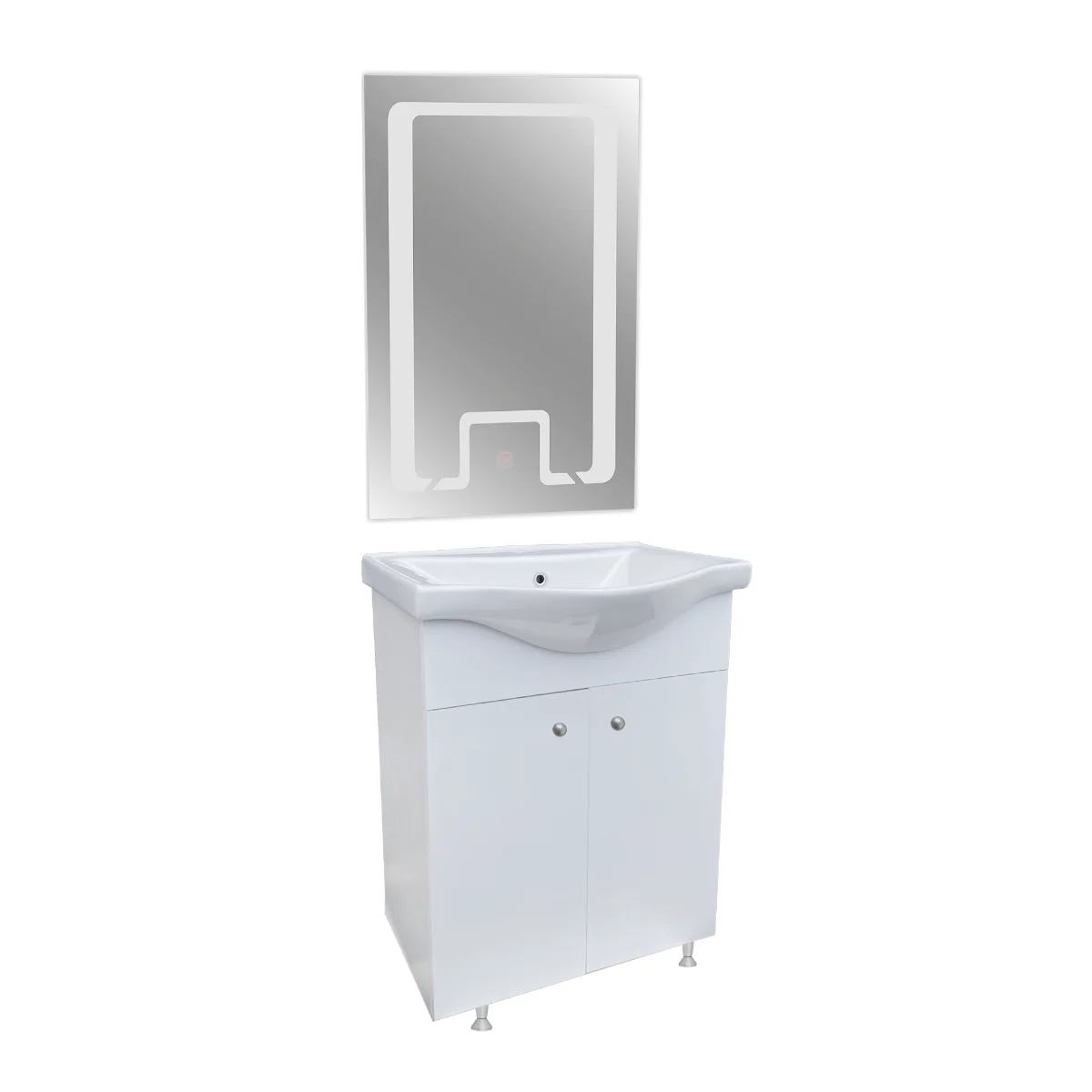 Set Mobilier Baie Selena 60 cm 3 Piese Alb