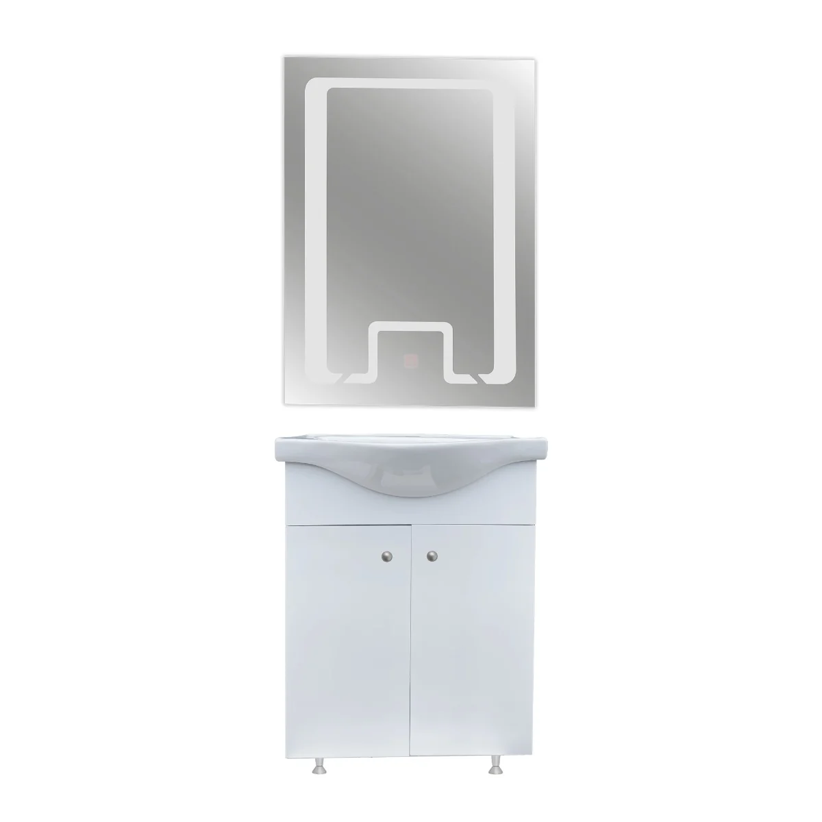 Set Mobilier Baie Selena 60 cm 3 Piese Alb