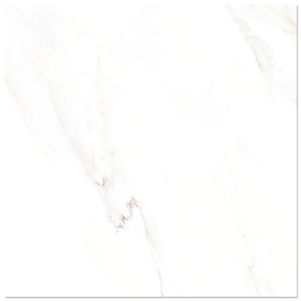 Gresie Exterior / Interior Portelanata Calacatta White 58 x 58 Cm Lucioasa Rectificata Tip Marmura