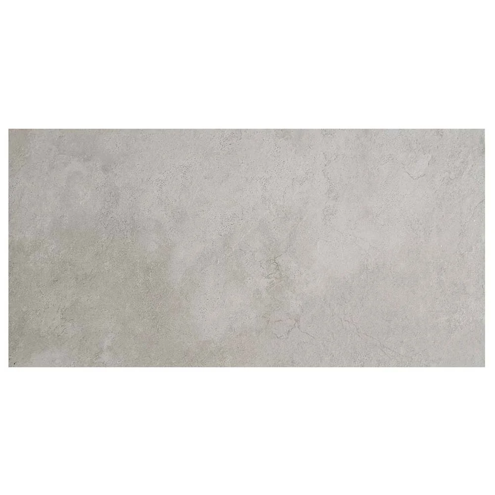 Gresie Exterior / Interior Antiderapantă Augustine (Bologna) White 59.5 x 119 Cm Mată Porțelanată Rectificată Aspect Ciment