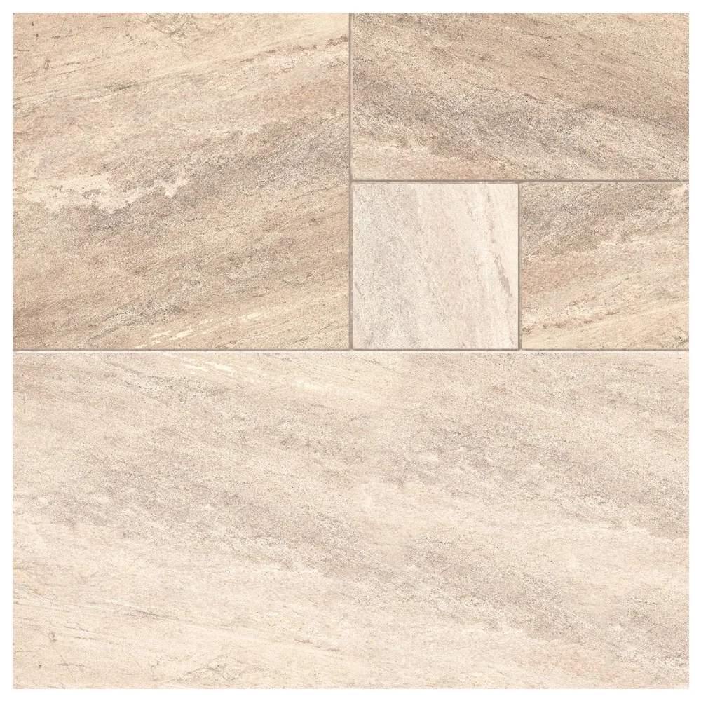Gresie Exterior / Interior Antiderapanta Sardes Beige 60 x 60 cm Mata Portelanata Rectificata Tip Piatra Naturala