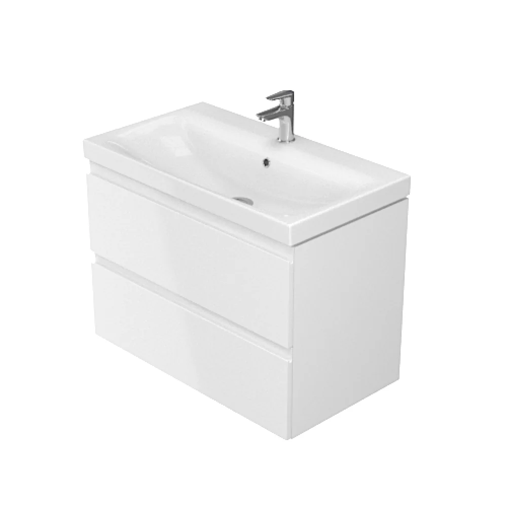 Masca Chiuveta Baie Cersanit Set 975 Moduo 80 Cm Alb (Baza+Lavoar) S801-221