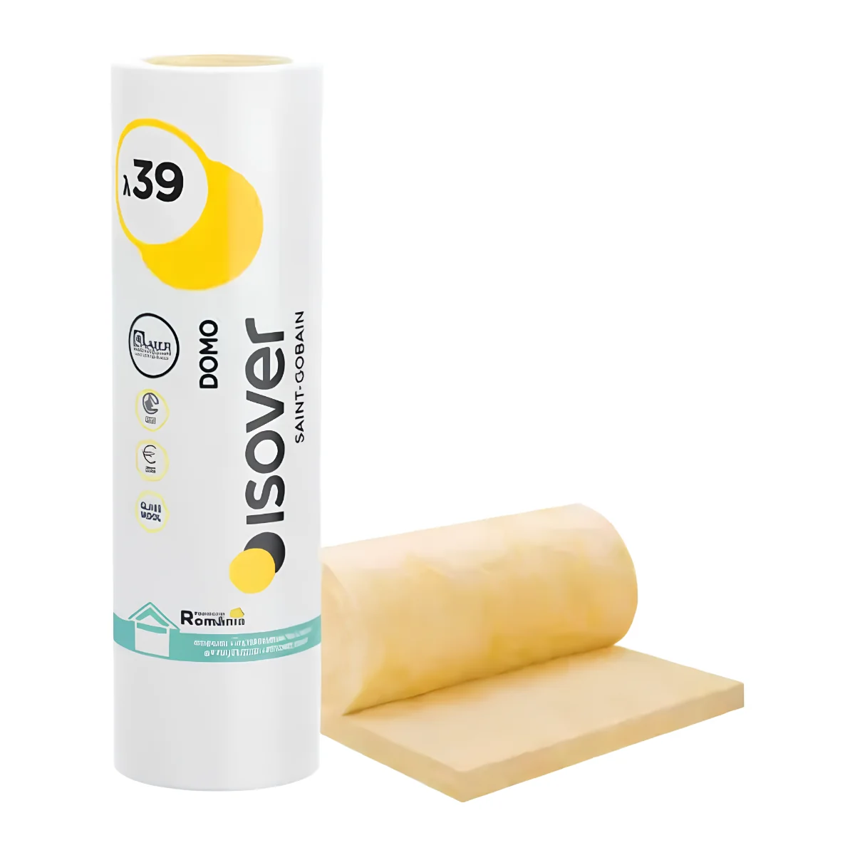 Vata Minerala De Sticla Cu Aluminiu Isover Domo ALU 50 mm 14.4 mp