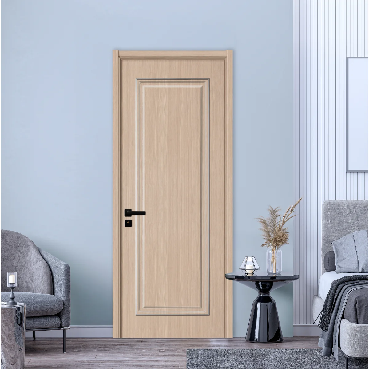 Usa Interior Din MDF KM 460 Reversibila Toc Inclus Stejar Auriu 60 x 200 cm