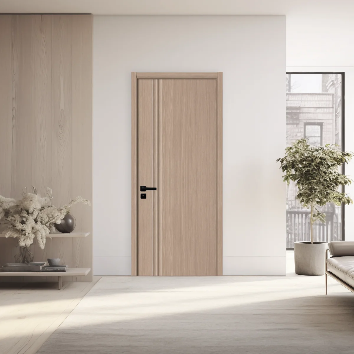 Usa Interior Din MDF KM 507 Reversibila Toc Inclus Stejar Auriu 60 x 200 cm