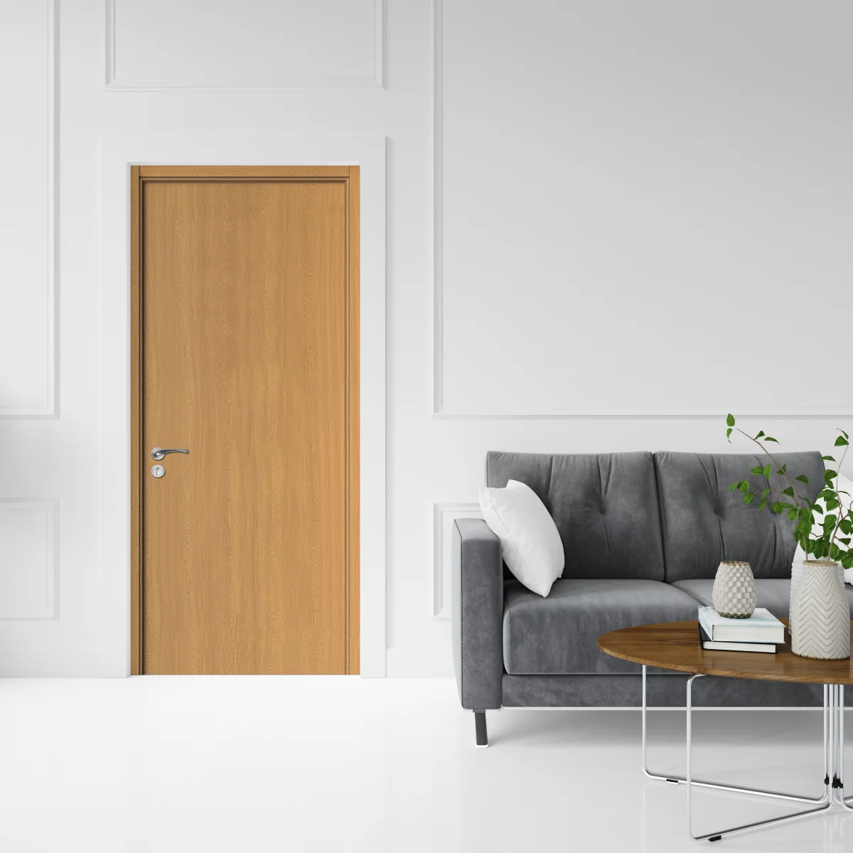 Usa Interior Din MDF OP 030 Reversibila Toc Inclus Stejar 70 x 200 cm