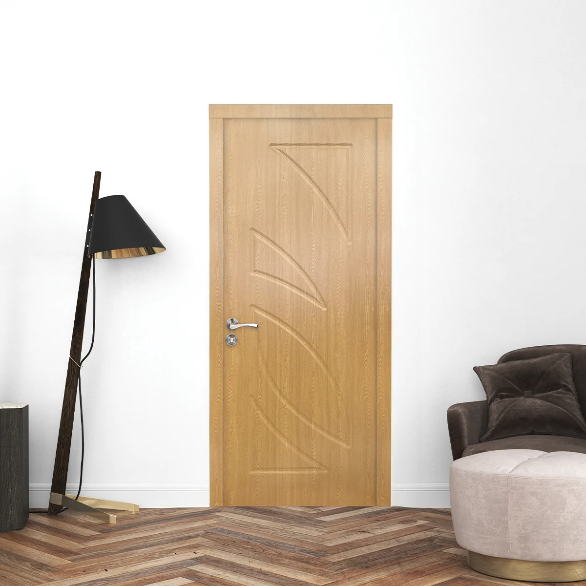 Usa Interior Din MDF RA 101 Reversibila Toc Inclus Stejar 70 x 200 cm