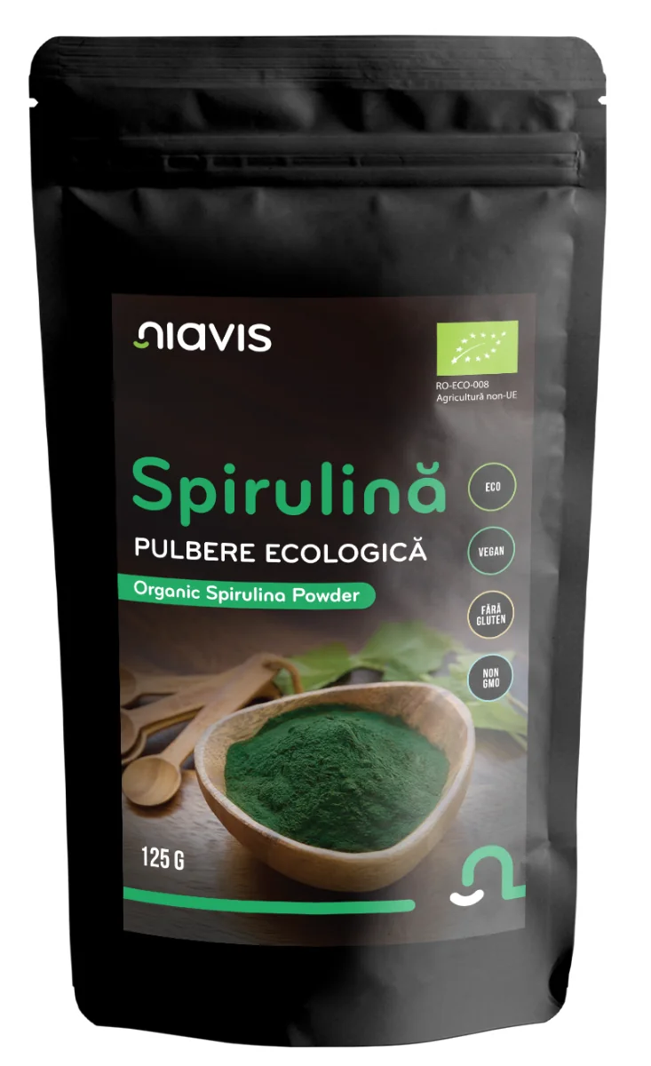 Spirulina Pulbere ecologica, 125g, Niavis