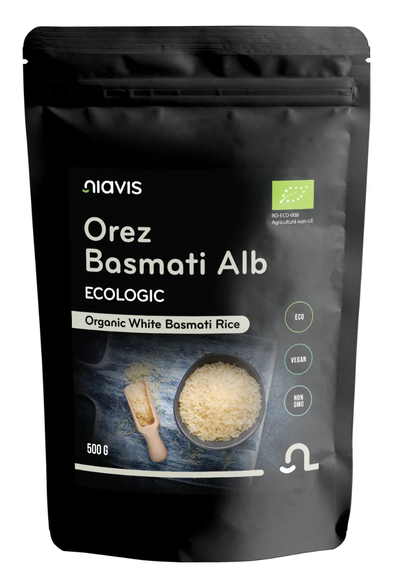 Orez basmati alb ecologic, 500g, Niavis