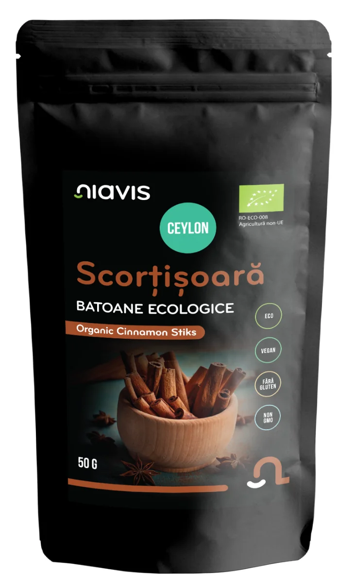 Scortisoara Ceylon Batoane ecologice, 50g, Niavis