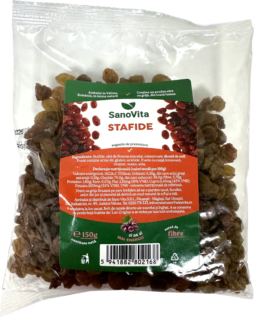 Stafide, 150g, SanoVita