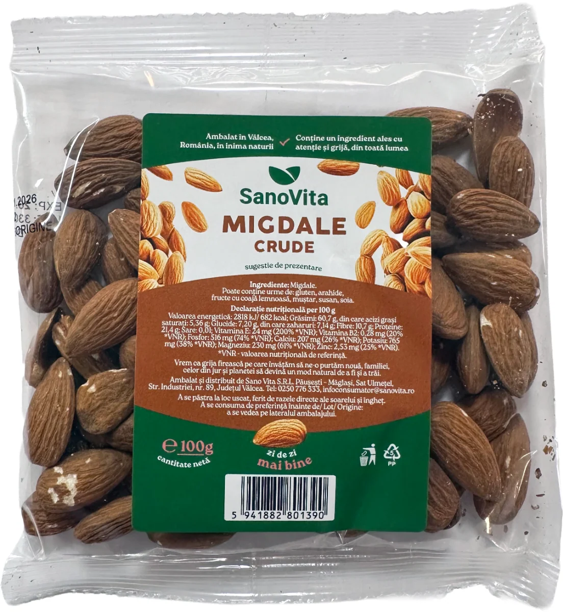 Migdale, 100g, SanoVita