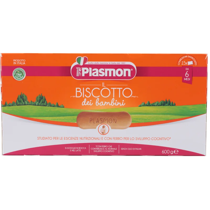 Biscuiti cu vitamine 6 luni+, 600g, Plasmon