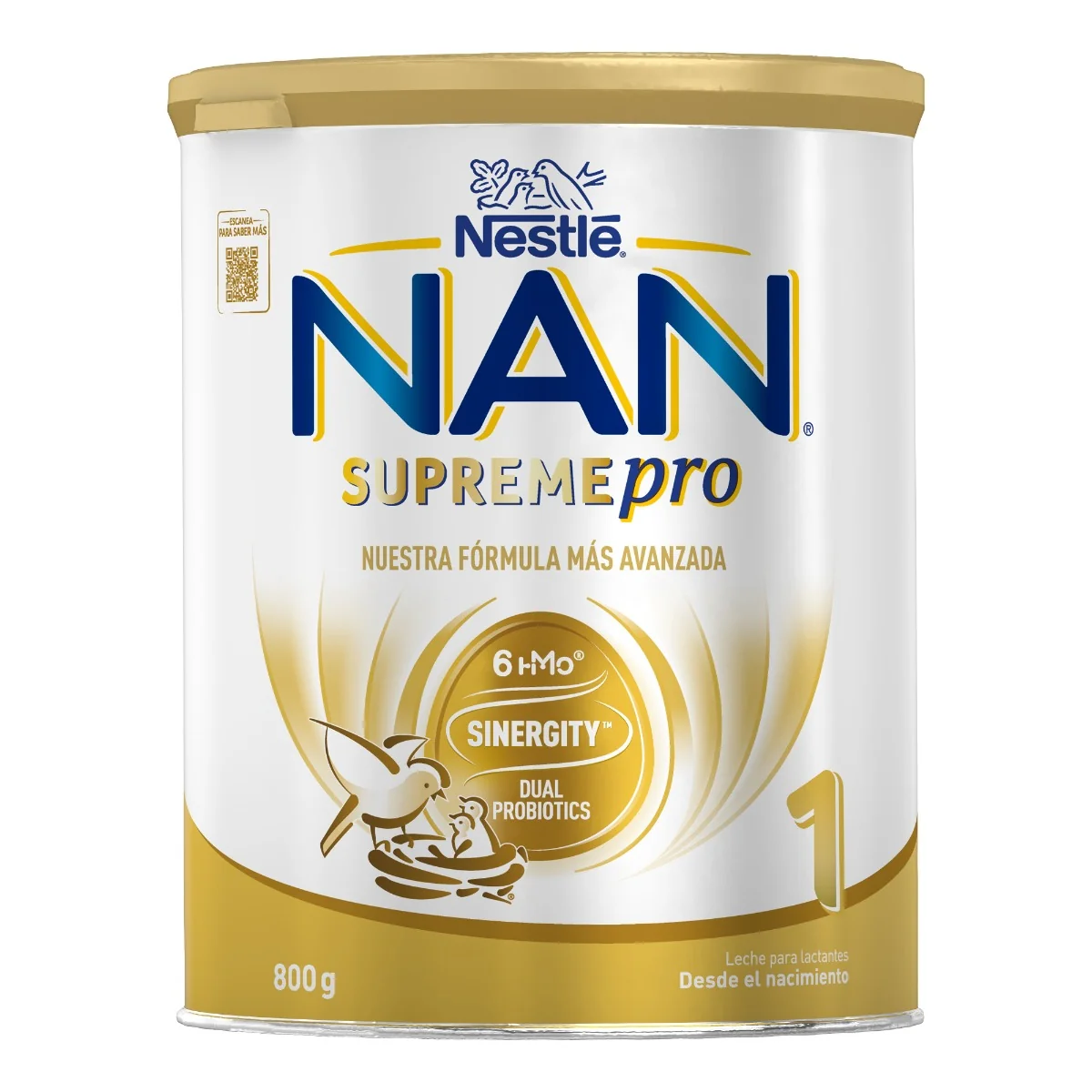 Lapte praf de inceput pentru bebelusi NAN Supreme Pro 1 intre 0-6 luni, 800g, Nestle