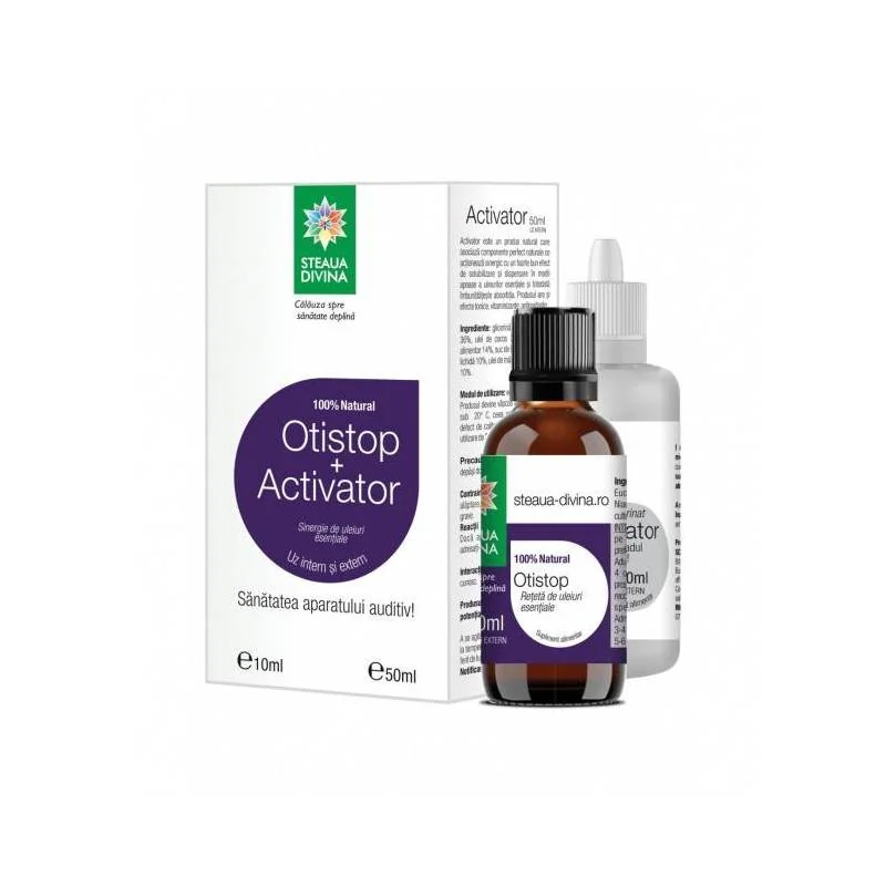 Pachet Otistop 10ml + Activator 50ml, Steaua Divina