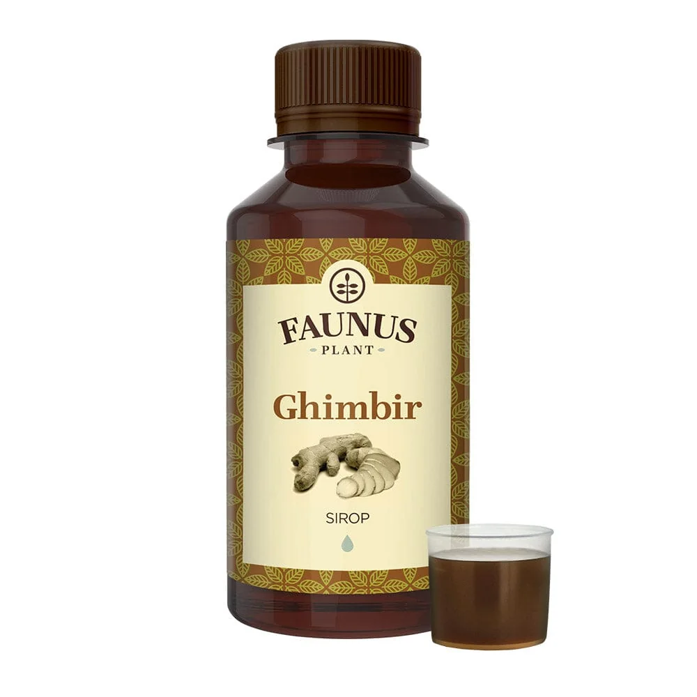 Sirop digestiv de Ghimbir, 200ml, Faunus Plant