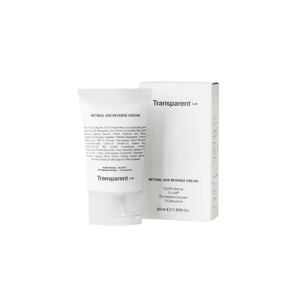 Crema anti-aging cu 5% Retinal Age Reverse, 50ml, Transparent Lab