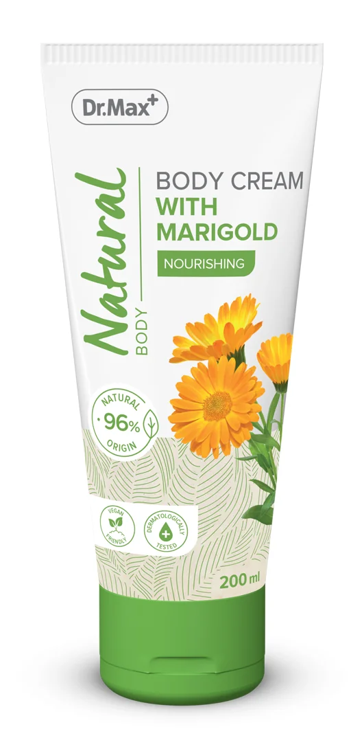 Dr. Max Natural Crema de corp cu galbenele, 200ml