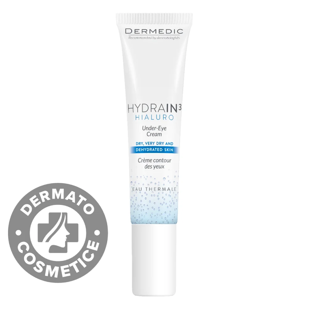 Crema hidratanta pentru conturul ochilor Hydrain 3 Hialuro, 15ml, Dermedic
