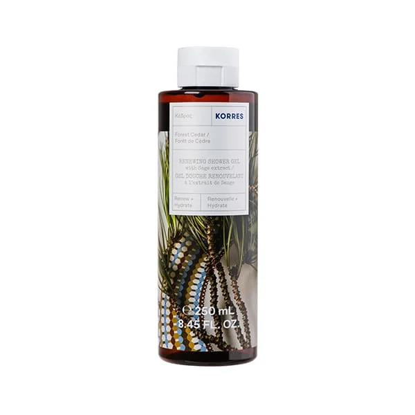 Gel de dus Cedar Pure Greek Olive, 250ml, Korres