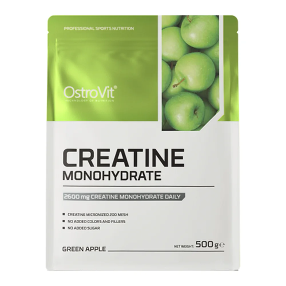 Creatina monohidrata cu aroma de mar verde, 500g, OstroVit