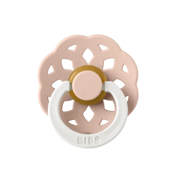Suzeta fosforescenta din latex cu tetina rotunda pentru +0 luni Boheme Glow Blush, 1 bucata, Bibs