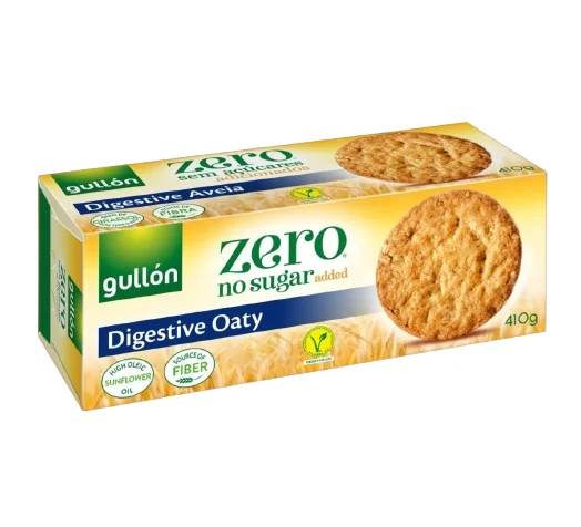 Biscuiti digestivi fara zahar adaugat Avena, 410g, Gullon