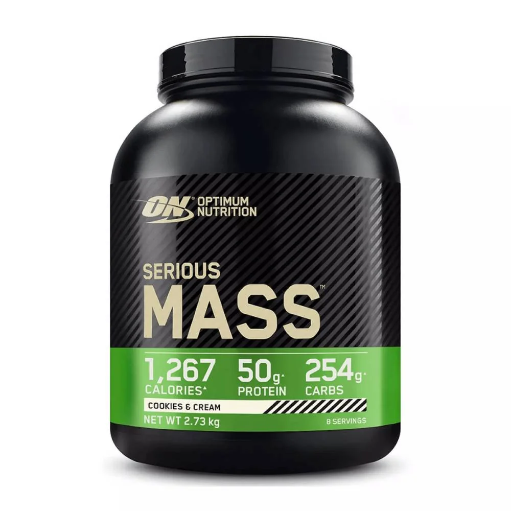Gainer pudra proteica proteine din zer 100% Serious Mass Biscuiti 2.73kg, Optimum Nutrition