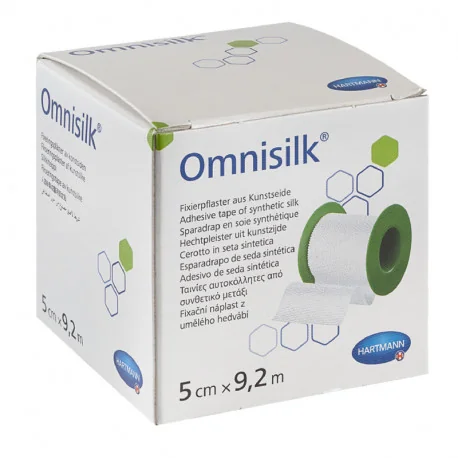 Plasture Hipoalergen Pe Suport De Matase Cu Margini Zimtate, 2.5cmx9.2m, Omnisilk