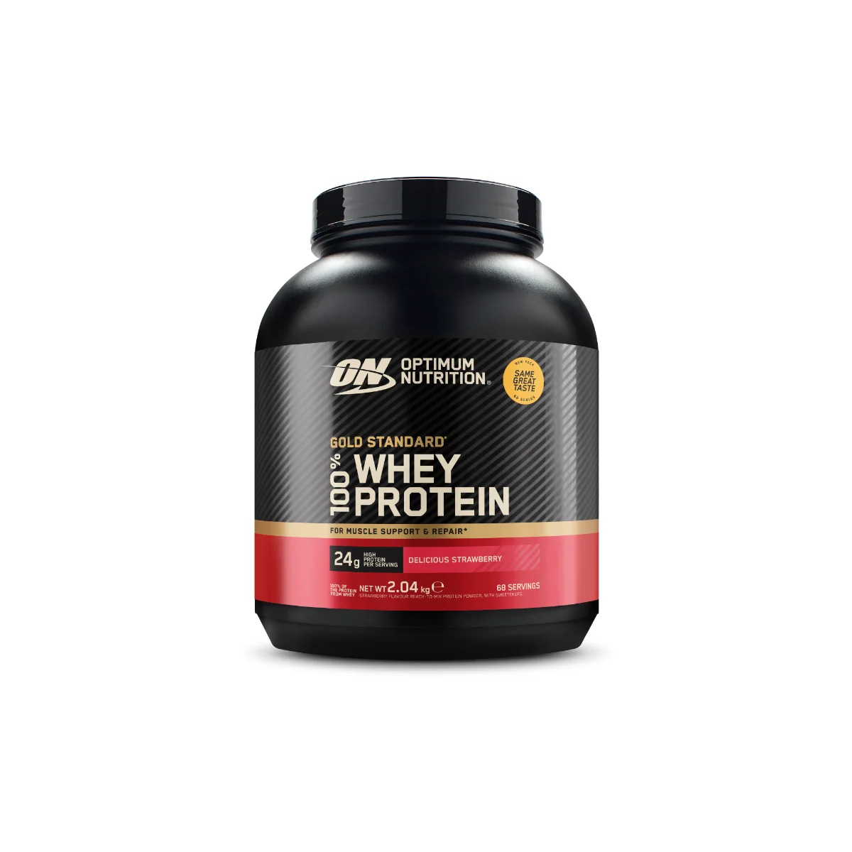 Pudra proteica proteine din zer 100% whey gold standard Capsuni, 2.04kg, Optimum Nutrition