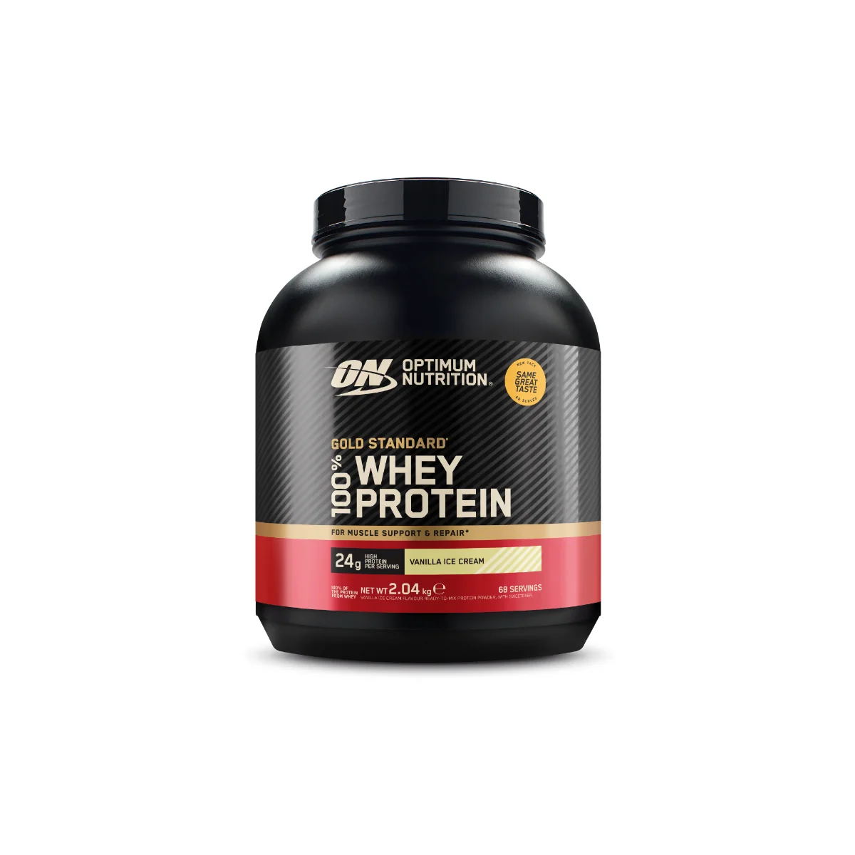 Proteine din zer 100% Whey Gold Standard cu aroma de vanilie, 2.04kg, Optimum Nutrition