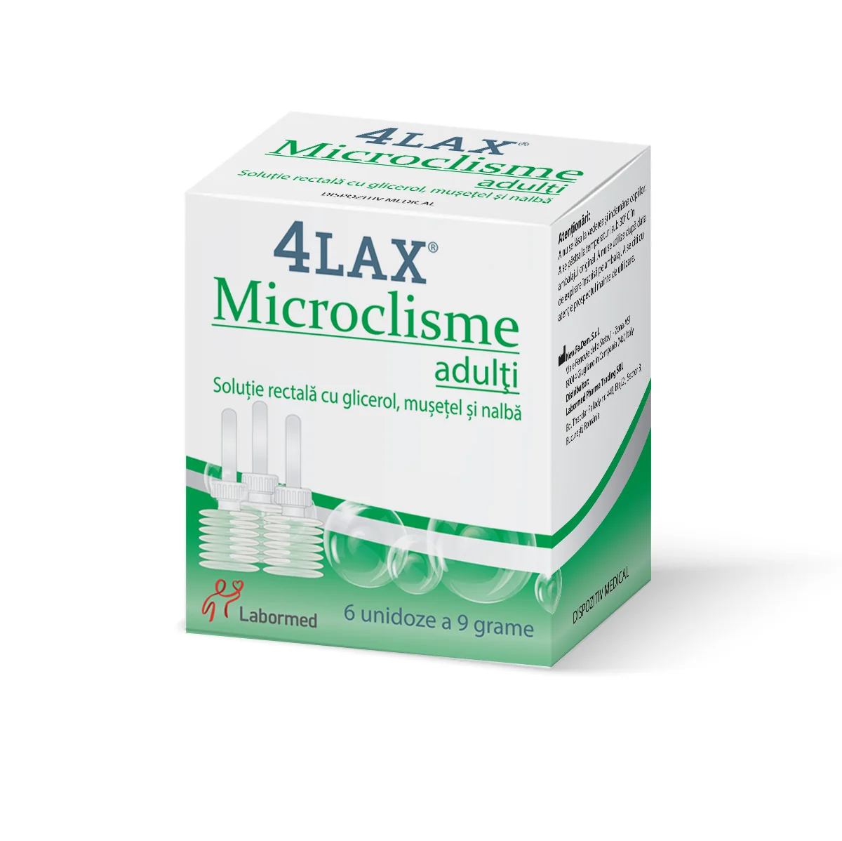 Microclisme Pentru Adulți 4LAX, 6 Unidoze, Labormed