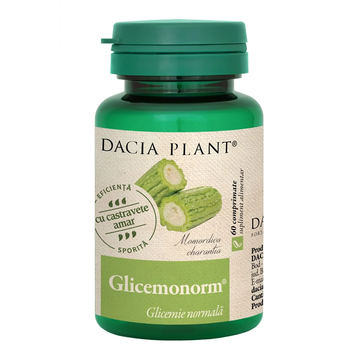 Glicemonorm, 60 Comprimate, Dacia Plant