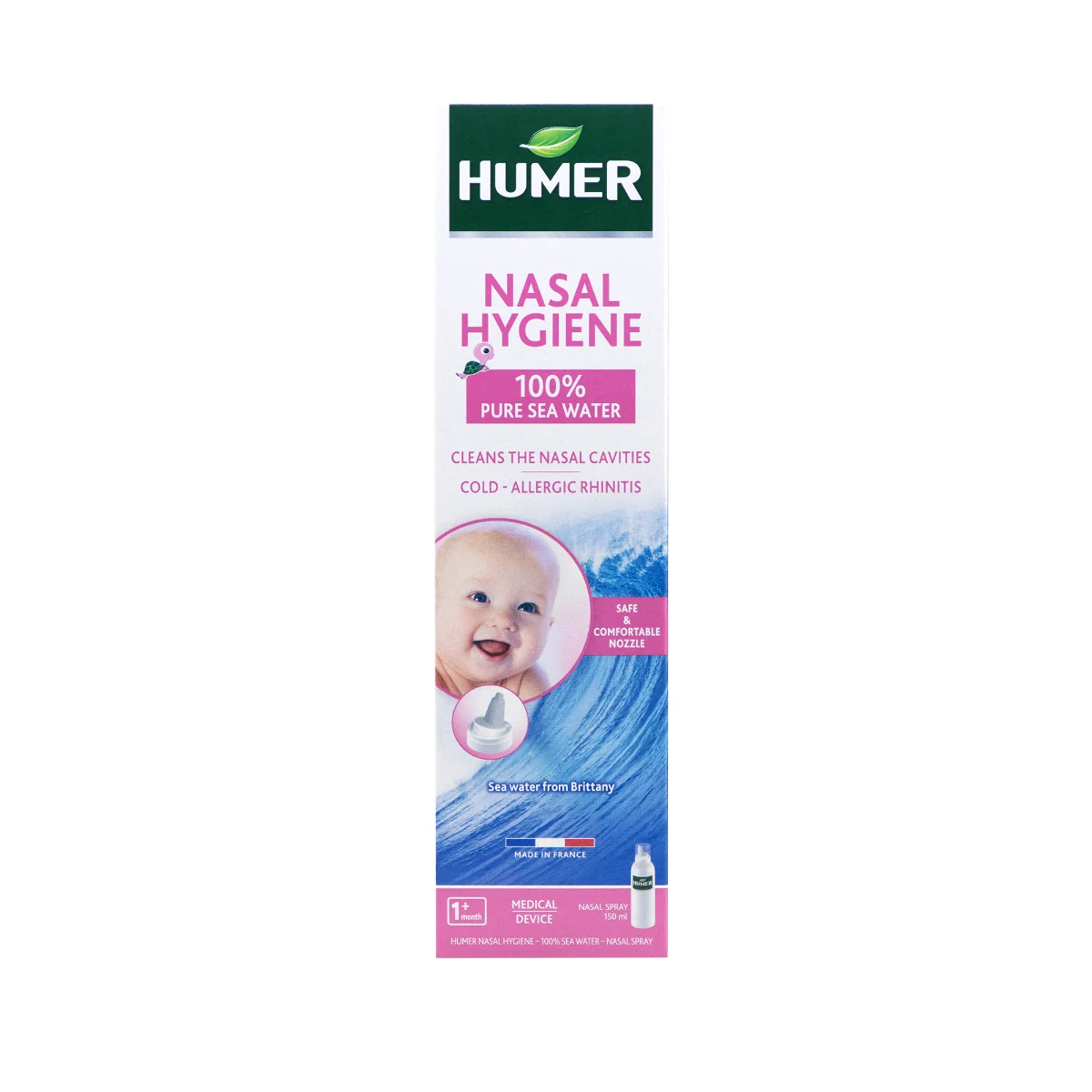 Spray Nazal Cu Apă De Mare Pentru Copii, 150 ml, Humer