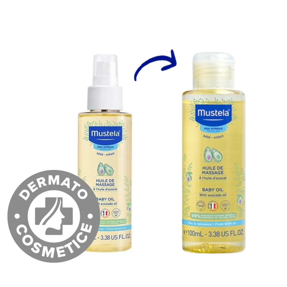Ulei Pentru Masaj Bebe, 100ml, Mustela