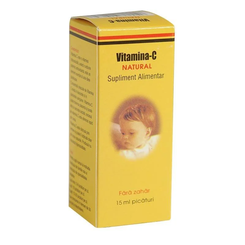 Vitamina C Picaturi, 15 Ml, Natural Pharmaceuticals