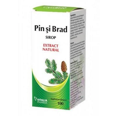 Sirop Natural Din Muguri De Pin Si Brad, 100 ml, Vitalia