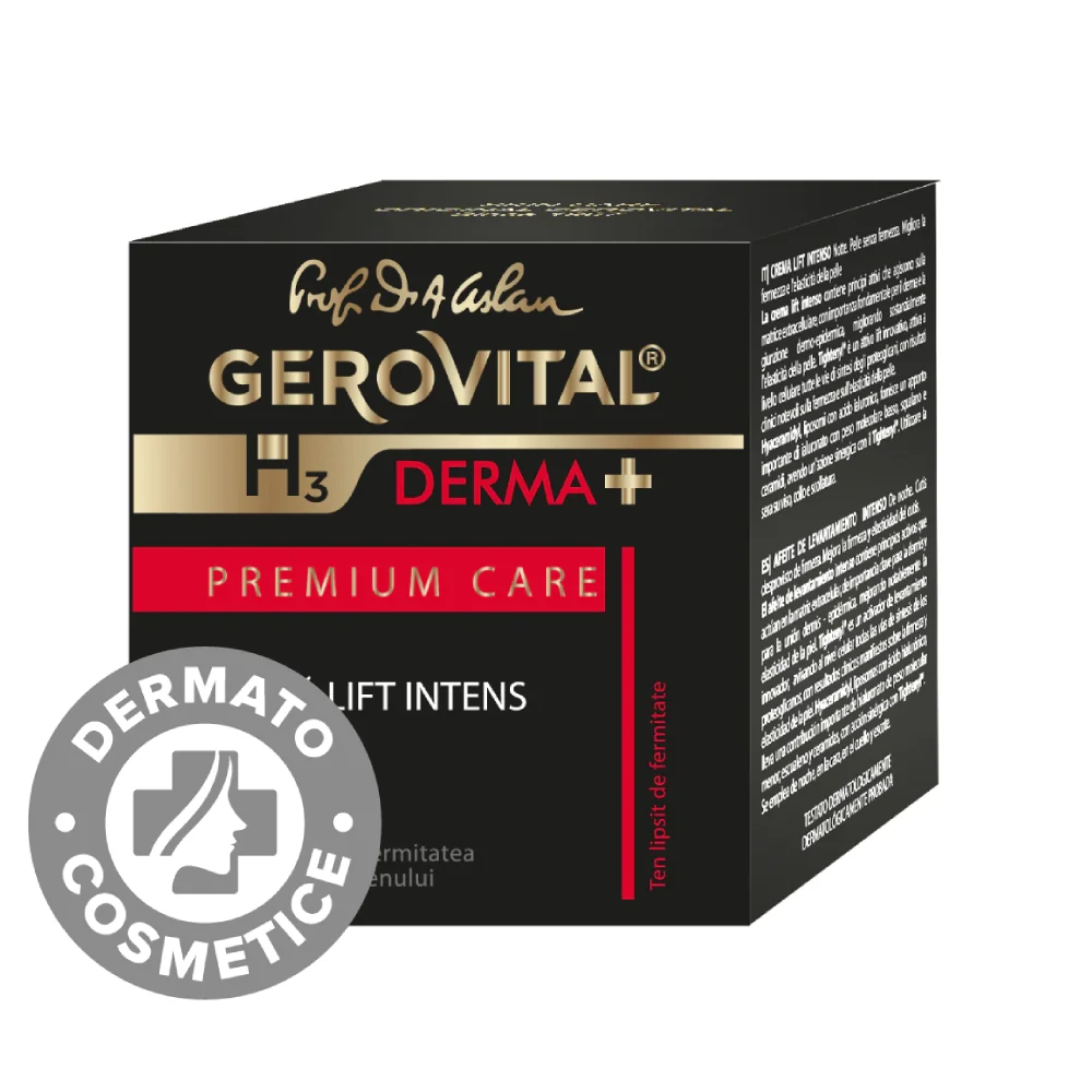 Crema Lift Intens H3 Derma+ Premium Care, 50ml, Gerovital