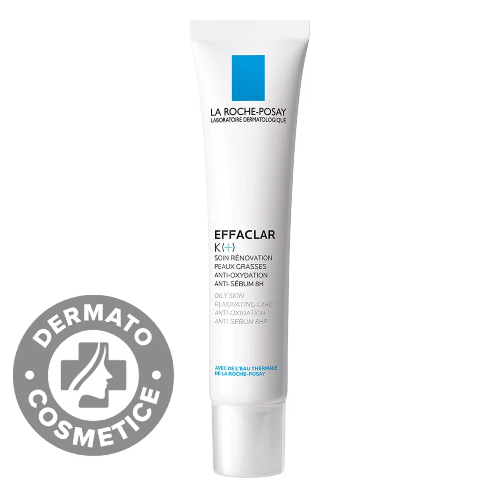 Crema Fluida Renovatoare Pentru Ten Gras 8h Effaclar K+, 40ml, La Roche-Posay