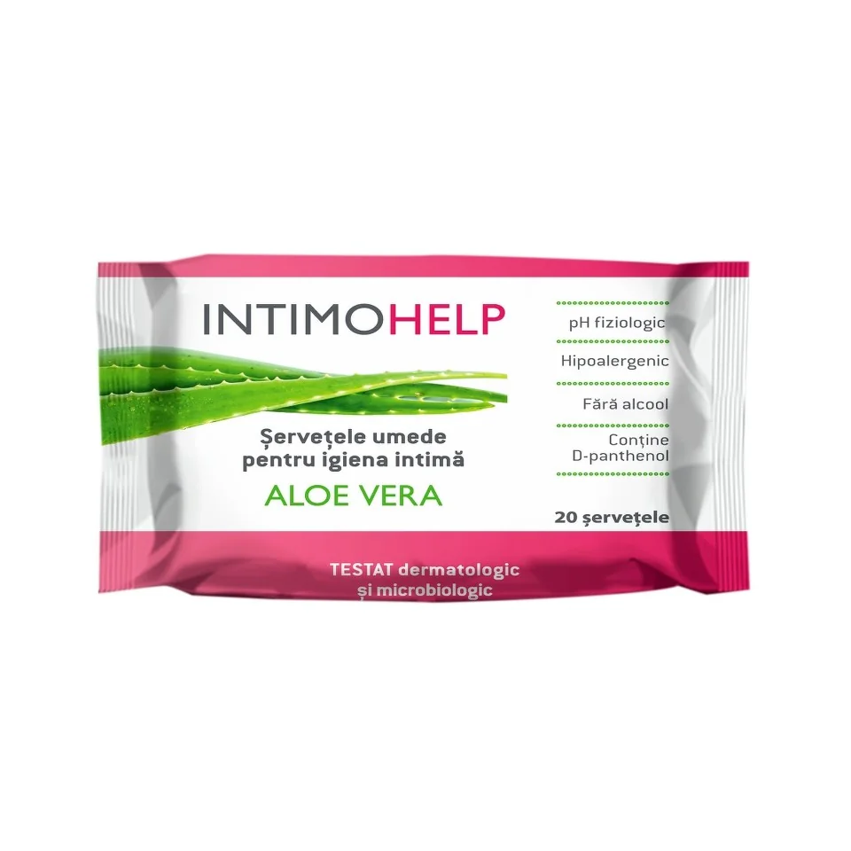 Servetele Umede Pentru Igiena Intima, 20 Bucati, Zdrovit Intimohelp