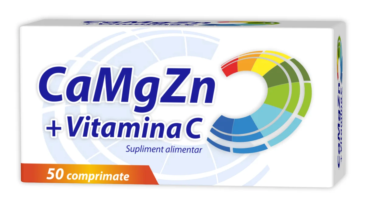 CaMgZn + Vitamina C, 50 Comprimate, Zdrovit